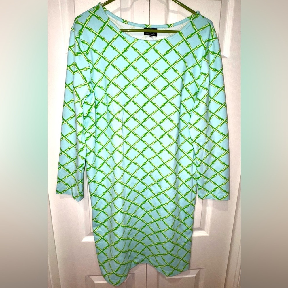 Sailor-Sailor Bamboo Trellis Print Dress – Size XL